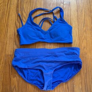 Athleta Women's Blue Bikini Set